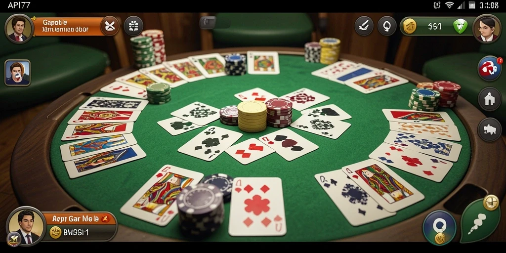 Gameplay seru dari API77 saat bermain Gaple.
