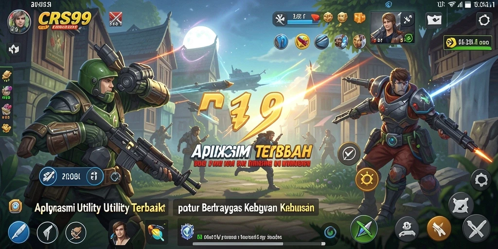 Tampilan utama CRS99 menampilkan berbagai fitur Utility yang memudahkan pengguna.