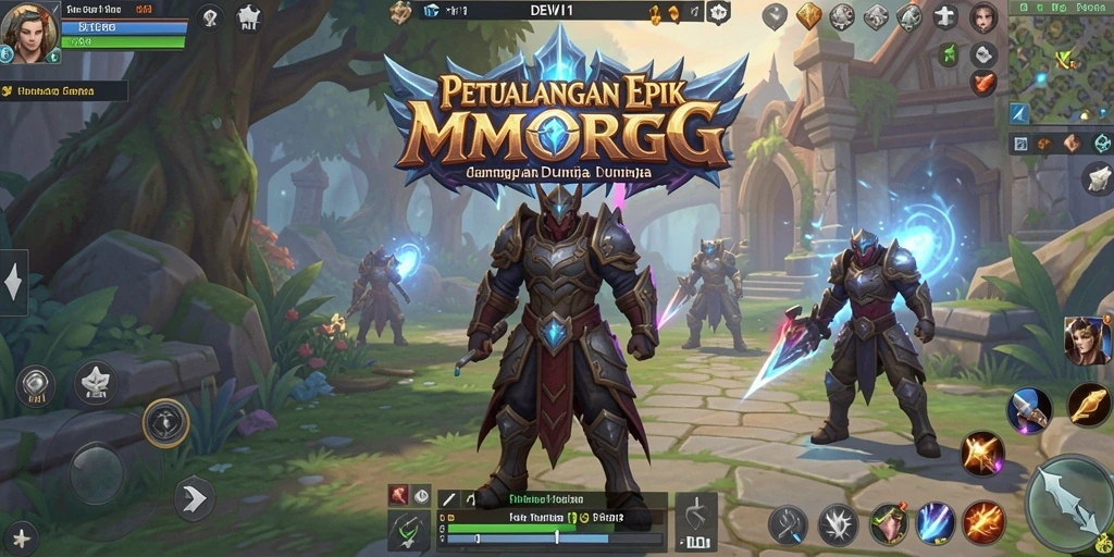 Gameplay DEWI11 yang menakjubkan menampilkan petualangan epik dan pertarungan seru.