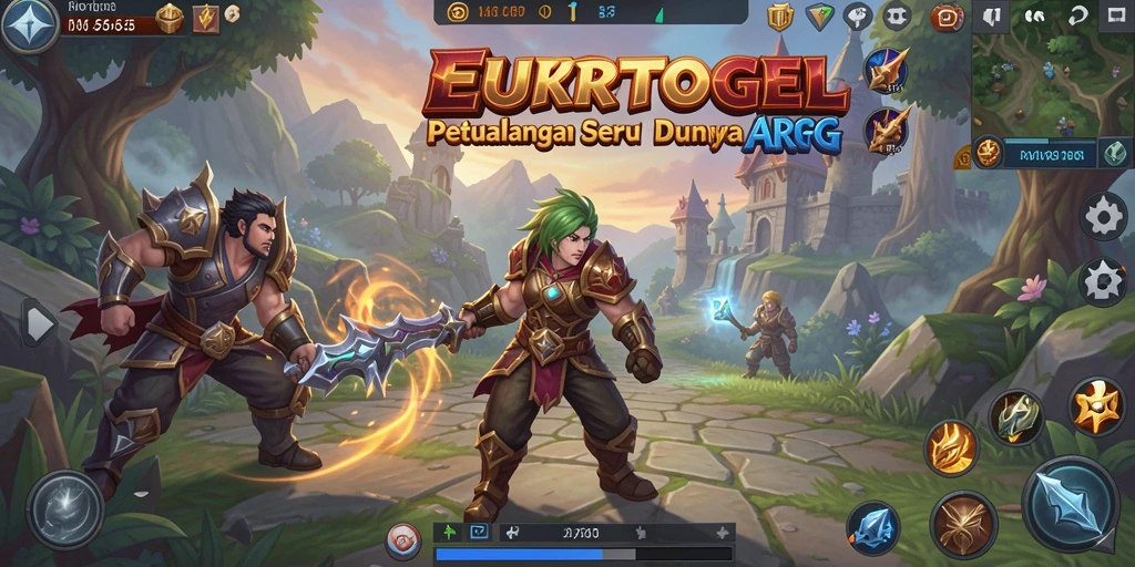 Screenshot gameplay EUROTOGEL menampilkan aksi pertarungan yang mendebarkan.