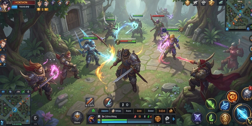 Tampilan gameplay HOKIWON dengan aksi seru di dunia MMORPG
