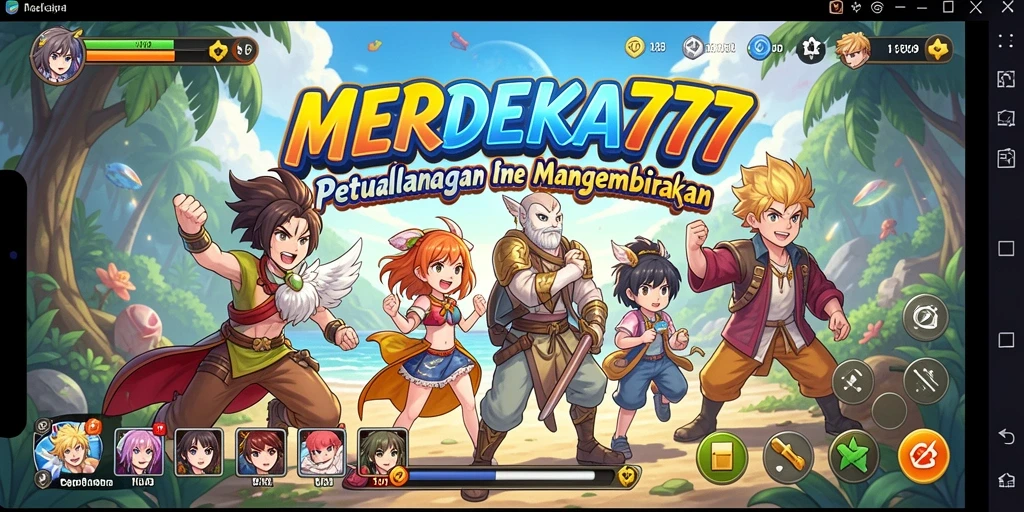 Tampilan gameplay terbaru dari MERDEKA777 yang menarik dan dinamis.