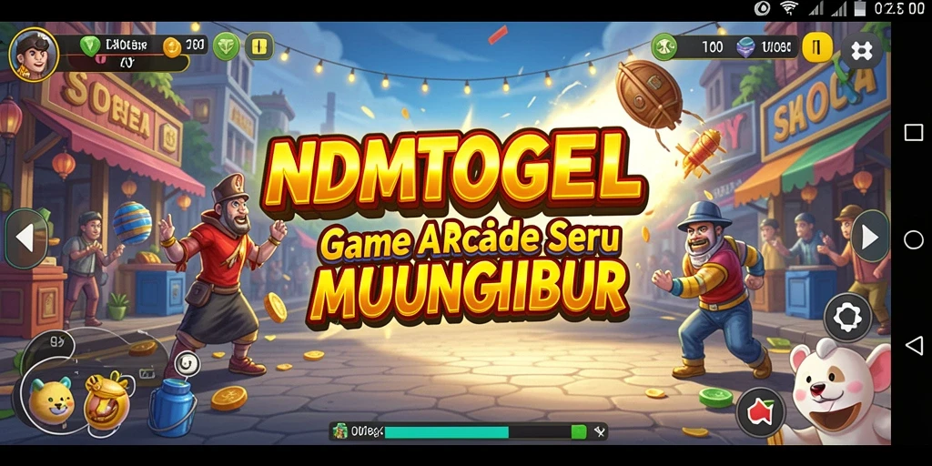Screenshot gameplay NDMTOGEL dengan tantangan seru dari berbagai mini-game.