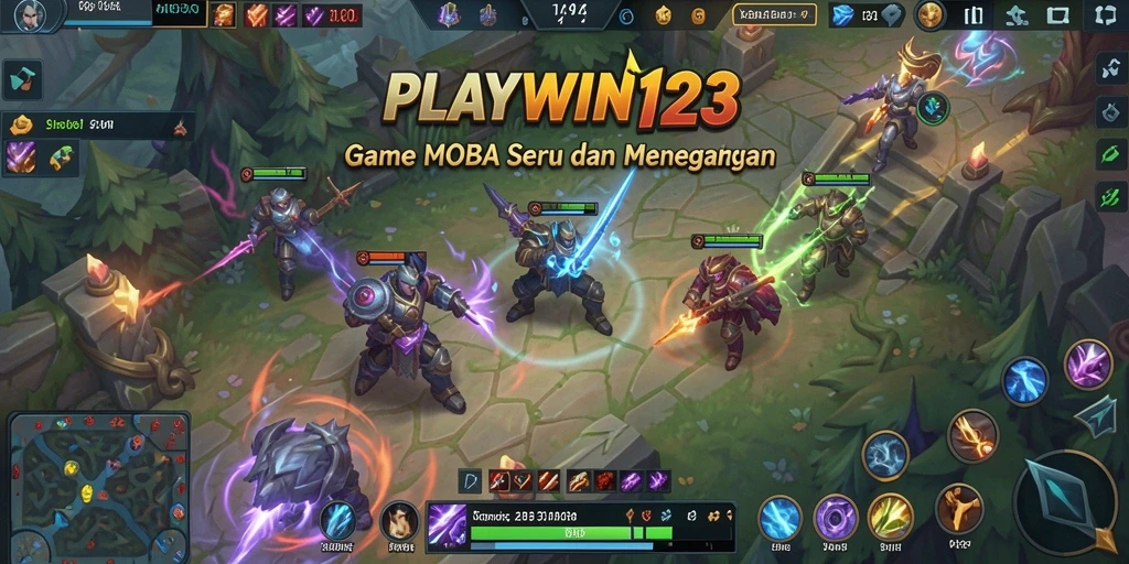 Tampilan gameplay <strong>PLAYWIN123</strong> yang epik dan seru di arena pertarungan.
