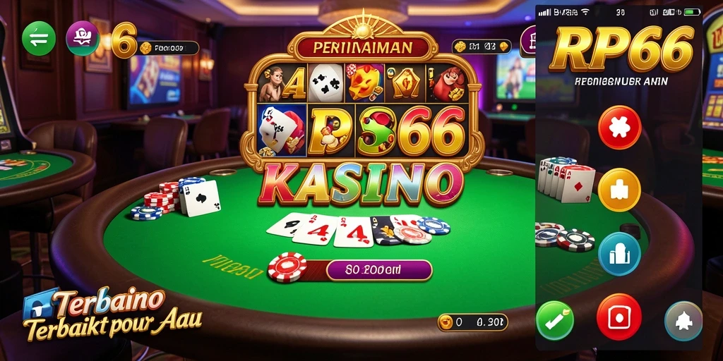 Tampilan gameplay menarik dari RP66 dengan suasana kasino yang nyata.