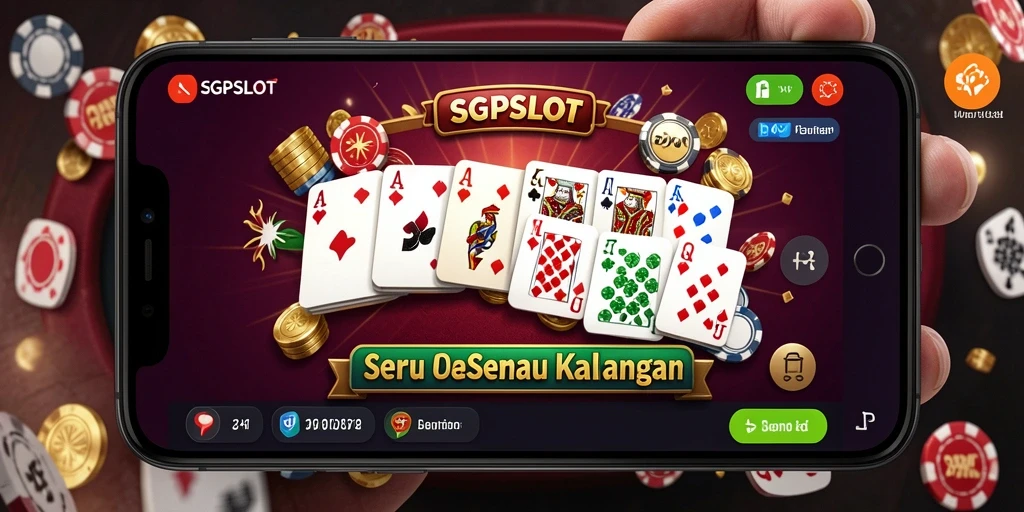 Screenshot permainan Domino SGPSLOT yang seru dan menantang.